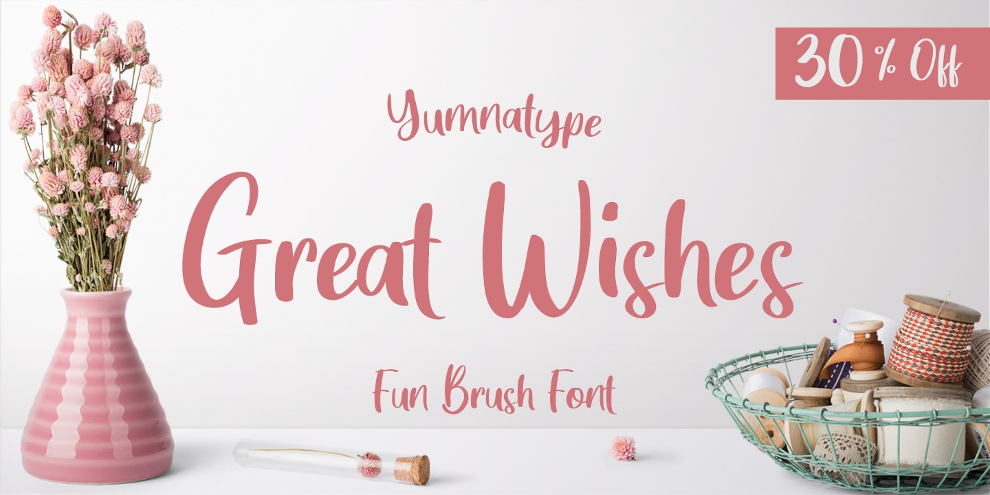 Beispiel einer Great Wishes Regular-Schriftart